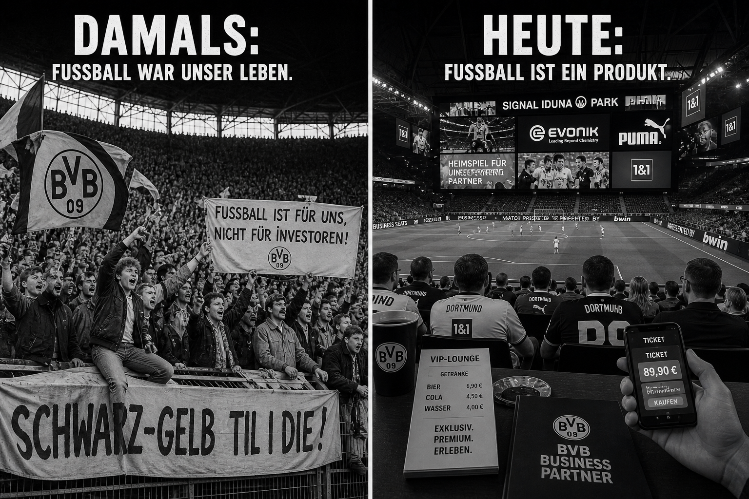 Der moderne Fußball: Ein Spiel, das sich selbst entfremdet